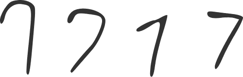 A bold golden number seven charm on a sleek silver chain